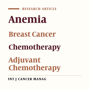 Frequency of Chemotherapy Induced Anemia in Breast Cancer Patients