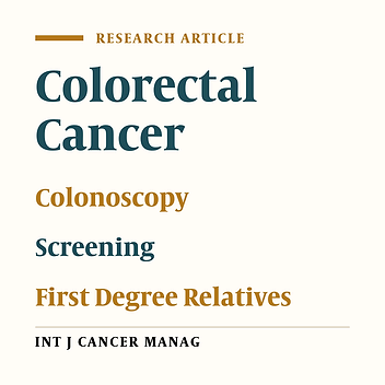 Participation Rate and Related Factors in Colonoscopy Screening Program in First-Degree Relatives of Patients Affected by Colorectal Cancer