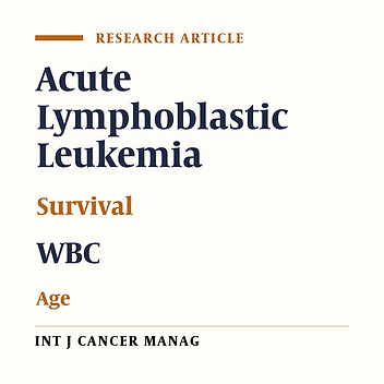 The Relationship Between Risk Factors and Survival in Adult Acute Lymphoblastic Leukemia