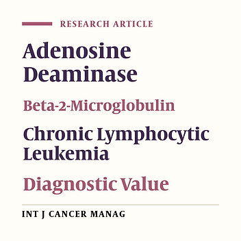 Adenosine Deaminase Activity in Chronic Lymphocytic Leukemia and Healthy Subjects