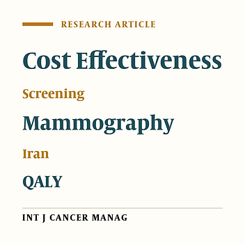 Cost-Effectiveness of Three Rounds of Mammography Breast Cancer Screening in Iranian Women