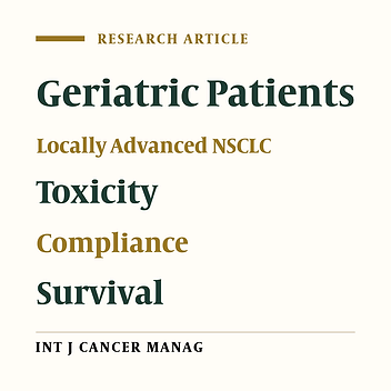 Treatment Compliance and Outcome in Geriatric Patients with Locally Advanced Non-Small Cell Lung Cancer: Experience from India