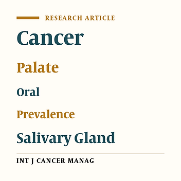 Epidemiological Evaluation of Palatal Cancers in Iran: A Study on 303 Cases