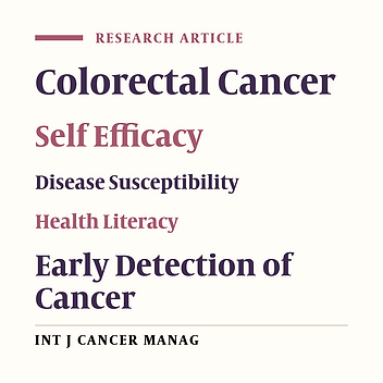 The Prediction of Colorectal Cancer Screening Based on the Extended Parallel Process Model: Moderating the Role of Health Literacy and Cancer-Related Empowerment