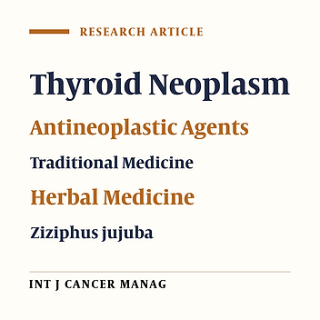 Anti-Proliferative and Apoptotic Effects of Aqueous Extract of Ziziphus Jujube in Human Thyroid Carcinoma Cell Lines (C643)