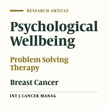 The Effect of Problem Solving Therapy on Breast Cancer Women