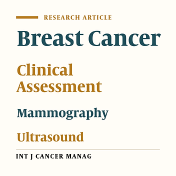 Evaluation of Clinical Assessment, Mammography, and Ultrasonography in Diagnosis of Benign and Malignant Breast Lesions and Determining Their Cost-Effectiveness