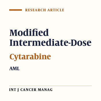 Modified Intermediate-Dose Cytarabine Combined with Daunorubicin Induction and Re-Induction Protocol Use in Patients with Acute Myeloid Leukemia