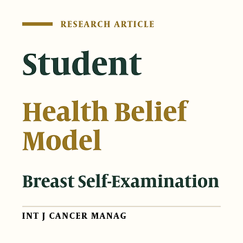 Application of the Health Belief Model in Breast Self-Examination by Iranian Female University Students