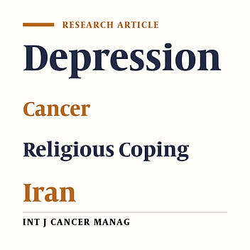 The Relationship Between Religious Coping and Depression in Iranian Patients with Cancer