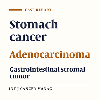 Simultaneous Gastric Adenocarcinoma and Gastrointestinal Stromal Tumor of the Stomach: A Case Report