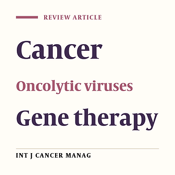 Virotherapy in Cancer