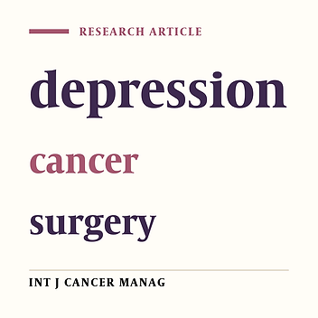 Depression in cancer surgery
