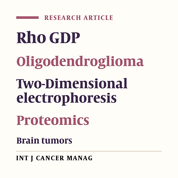 Rho GDP Protein Expression Change and Investigation of ItsEffect on GDP/GTP Cycle in Human Brain Oligodendroglioma