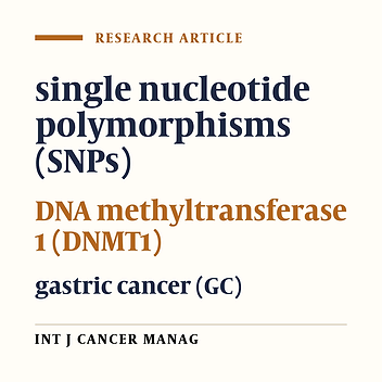 Single Nucleotide Polymorphisms of DNA Methyltransferase 1 Gene and Gastric Cancer in Iranian Patients: a Case Control Study