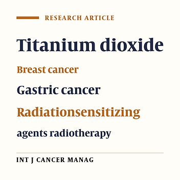 TiO2 Nanoparticle as a Sensitizer Drug in Radiotherapy: in Vitro Study