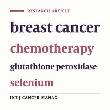 Plasma Selenium Concentration and Glutathione Peroxidase Activity in Breast Cancer Patients Before and After Chemotherapy