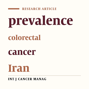 Colorectal Cancer Prevalence According to Survival Data in Iran-2007