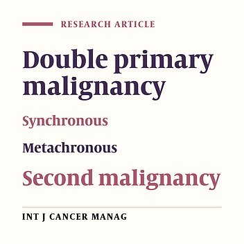 Double Primary Malignancies: A Clinical & Pathological Analysis Report from a Regional Cancer Institute in India