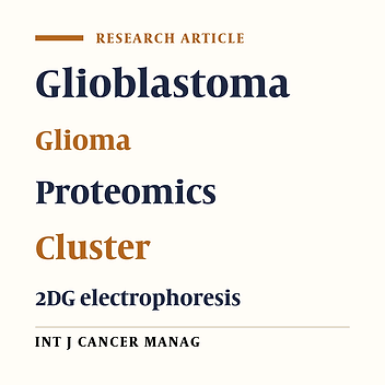 Cluster and Principal Component Analysis of Human Glioblastoma Multiforme (GBM) Tumor Proteome