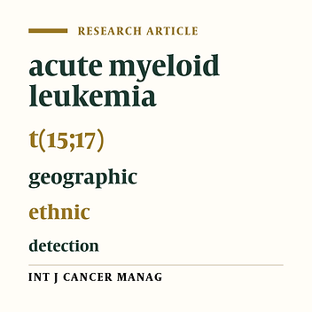 Geographic Heterogeneity of Cytogenetic Characteristics of Acute Myeloid Leukemia in the early detection: A Comparative Study of Iranian and Indian adult Patients