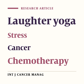 The Impact of Laughter Yoga on the Stress of Cancer Patients before Chemotherapy