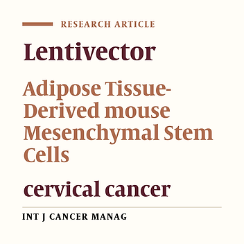 Efficient Lentiviral Transduction of Adipose Tissue-Derived Mouse Mesenchymal Stem Cells and Assessment of Their Penetration in Female Mice Cervical Tumor Model