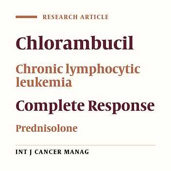 Cholorambucil versus Cholorambucil Plus Prednisolone as First-Line Therapy of Chronic Lymphocytic Leukemia in West of Iran