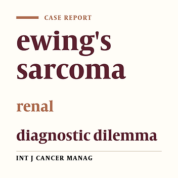 Primary Ewing’s Sarcoma/Primitive Neuroectodermal Tumor of of Kidney - a Diagnostic Dilemma