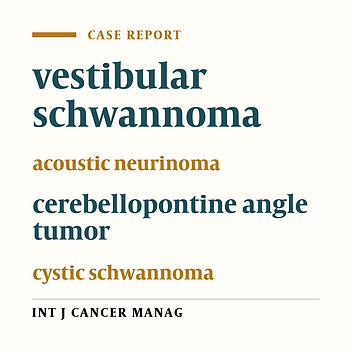 Cystic Acoustic Schwannoma: A Case Report and Review of Literature