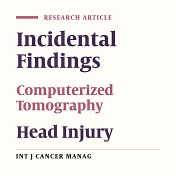Evaluation of Incidental Findings in Brain CT Scans of Mild Head Trauma Patients (GCS: Thirteen to Fifteen)
