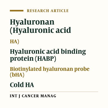 Purification of Hyaluronan Binding Proteins from Human Normal and Cancer Serum