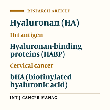 Expression of H11 Antigen (HABP) in Benign and Malignant Cervical Tumor Tissue Using mAb H11B2C2