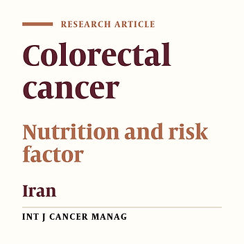 Colorectal Cancer Nutritional Risk Factors: A Population Based Case-Control Study