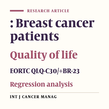 An Assessment of Quality of Life in Breast Cancer Patients Using EORTC QLQ C30/+Br23 Questionnaire