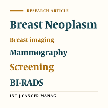 Screening Mammography for Breast Cancer in Women Using Bi‐RADS Scores