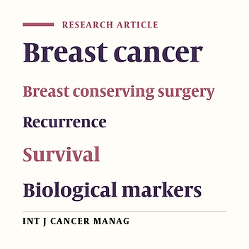 Recurrence and Survival Effect in Breast Conserving Surgery: What are the Predictive and/or Prognostic Factors?