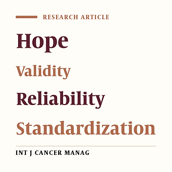 Standardization of Three Hope Scales, as Possible Measures at the End of Life, in Iranian Population