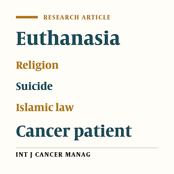 Euthanasia in Cancer Patients, Islamic Point of View