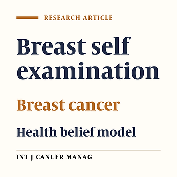 Improving Breast Self‐Examination: an Educational Intervention Based on Health Belief Model