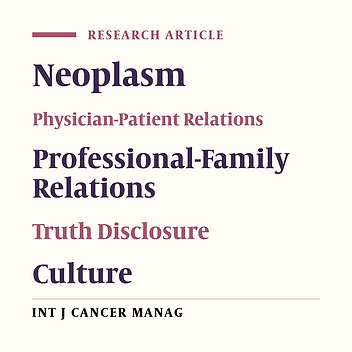 Disclosure of Cancer Information in Iran: a Perspective of Patients, Family Members, and Health Professionals