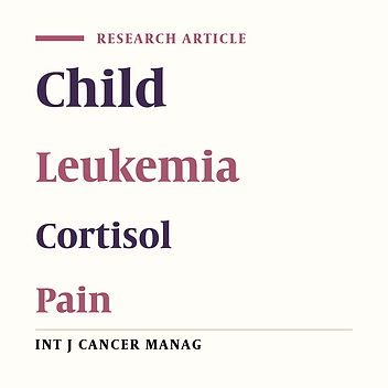 Sensitivity to Pain in Children With Acute Lymphoblastic Leukemia (ALL)