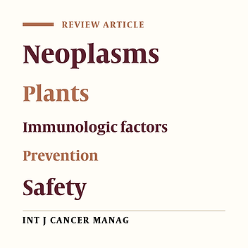 Evaluation of Effectiveness of Herbal Medication in Cancer Care: A Review Study