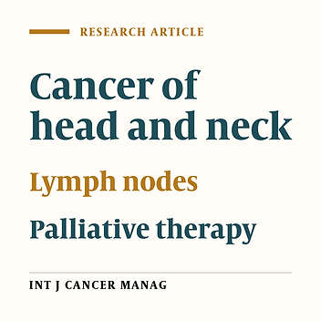 Palliative Hypo-fractionated Radiotherapy in Locally Advanced Head and Neck Cancer with Fixed Neck Nodes