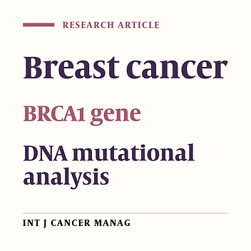 BRCA1 Gene Mutations in Breast Cancer Patients from Kerman Province, Iran