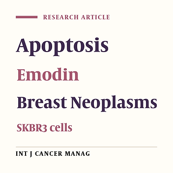 Cytotoxic Effect of Emodin on Growth of SKBR3 Breast Cancer Cells