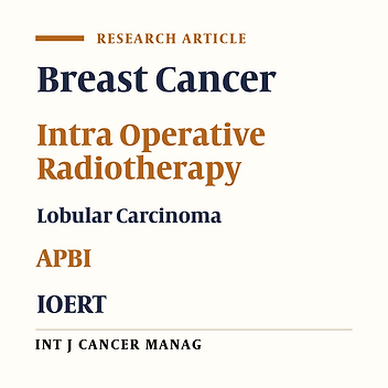 Comparison of Outcome between Invasive Lobular Carcinoma (ILC) and Invasive Ductal Carcinoma (IDC) Patients Treating with Breast Conserving Surgery (BCS) and Radical Dose of Intraoperative Electron Radiotherapy (IOERT)