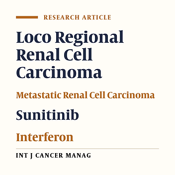 The Impact of Combination Therapy of Sunitinib with Interferon-Alpha on Survival of Patients with Loco Regional and Metastatic Clear Renal Cell Carcinoma