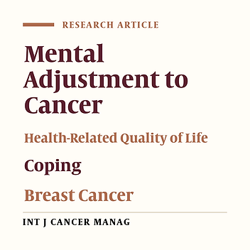 Studying the Relation between Mental Adjustment to Cancer and Health-Related Quality of Life in Breast Cancer Patients