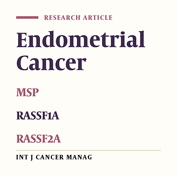 Promoter Hypermethylation Analysis of the Tumor Suppressor Genes RASSF1A and RASSF2A in Iranian Endometrial Carcinoma Patients